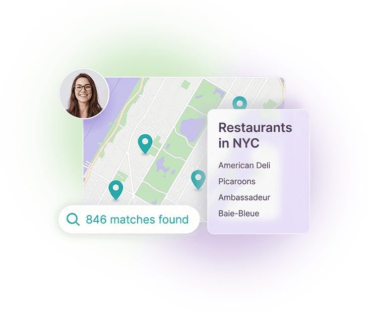 Google Maps Scraper extracting local business leads from Maps listings